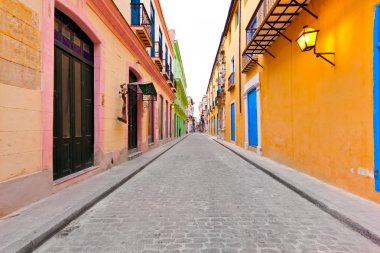 Street in Old Havana clipart