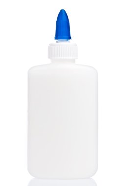 Glue bottle isolated on white clipart