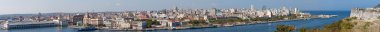 Panoramic view of the city of Havana clipart