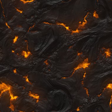 Seamless lava or fire texture clipart