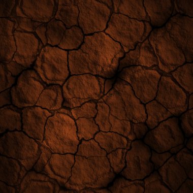 Dry cracked land texture clipart