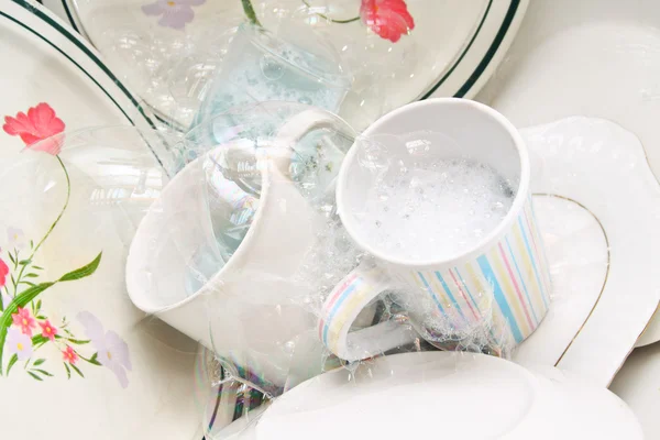 Πλύσιμο των πιάτων — Φωτογραφία Αρχείου
