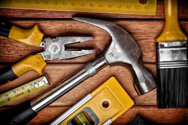 Uppsättning manuella verktyg — Stockfoto