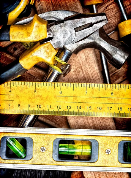 Uppsättning manuella verktyg — Stockfoto