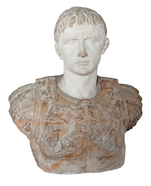 Estátua antiga do imperador romano Augusto — Fotografia de Stock