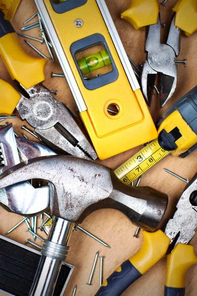 Conjunto de herramientas metálicas — Foto de Stock