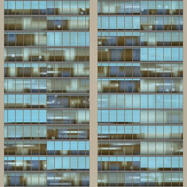 stock image Seamless pattern resemblng high rise building windows