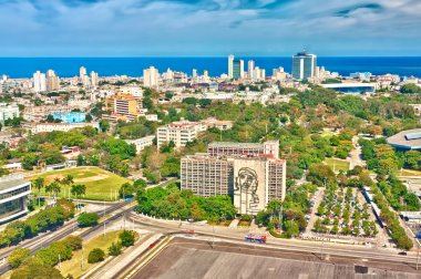 Beautiful view of Havana on a a sunny day clipart