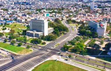 havana devrim kare dahil olmak üzere havadan görünümü