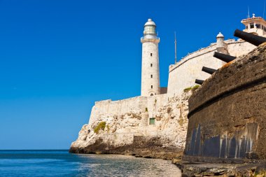 The castle of El Morro, a symbol of Havana clipart