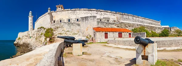 Panoráma a vár a El Móric Havannában — Stock Fotó