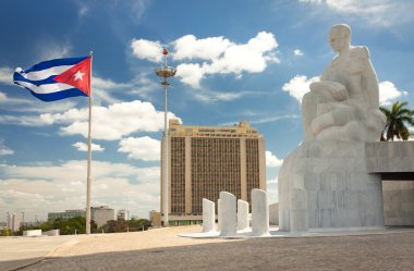 The Revolution Square in Havana clipart