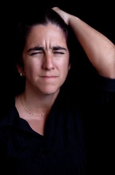 Volgens vrouw lijden aan stress — Stockfoto