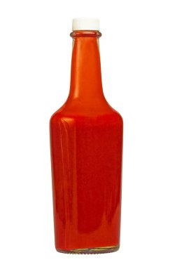 Chili sauce isolated on white clipart