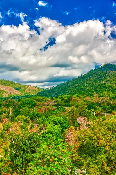 Hory a tropické údolí na Kubě — Stock fotografie