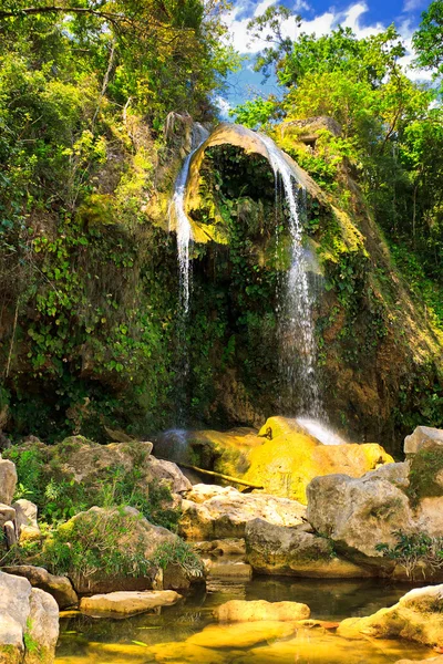 Waterfall on a cuban natural reserve — Stock Photo, Image
