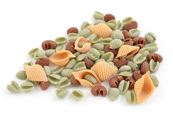 Conchas de pasta tricolor — Foto de Stock