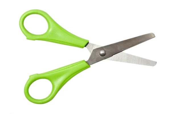 Green scissors — Stock Photo, Image