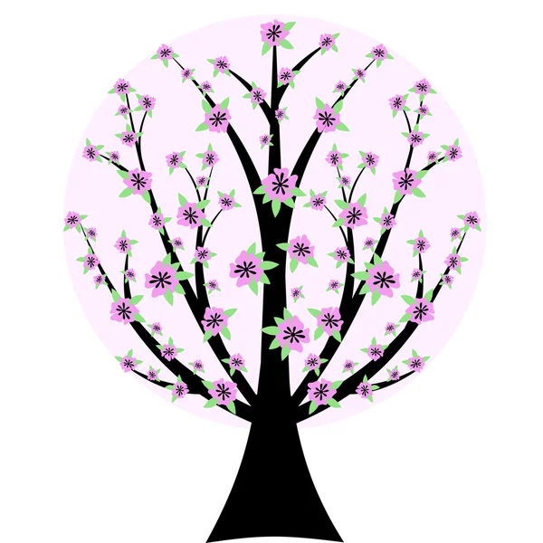 Cherry Blossom Tree — Stock Vector