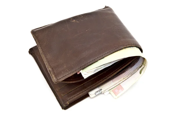Brown wallet — Stock Photo, Image