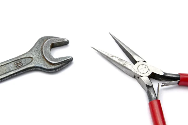 Pliers and wrench — Stock Photo, Image