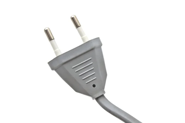 Gray electric plug — Stock Photo, Image