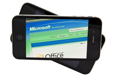 Apple iPhone 4s and Microsoft Website clipart