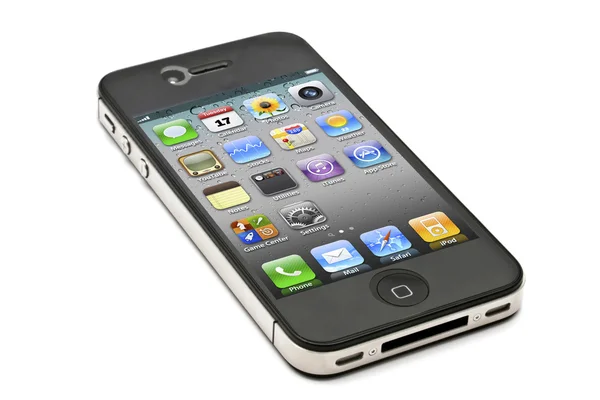 IPhone na białym tle — Zdjęcie stockowe