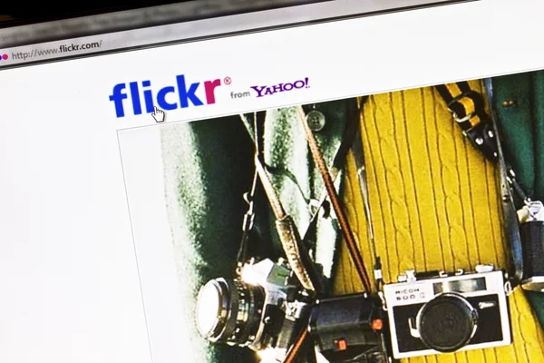 stock image Flickr's main page