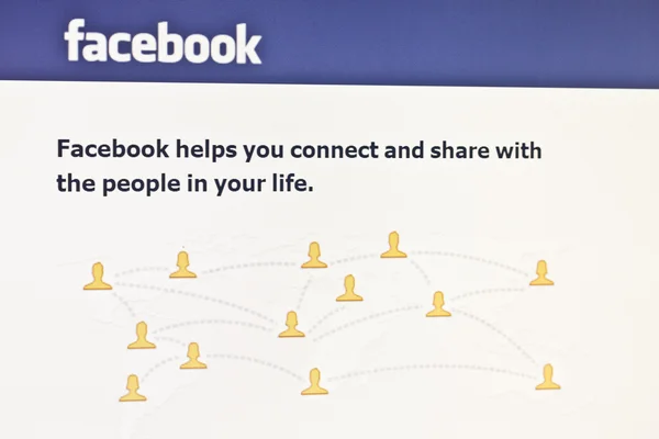 Facebook Facebook — Foto de Stock