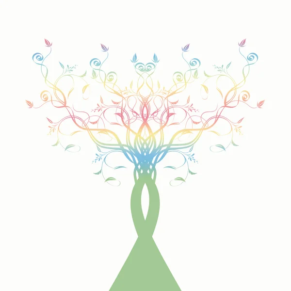 stock vector Art Tree Silhouette