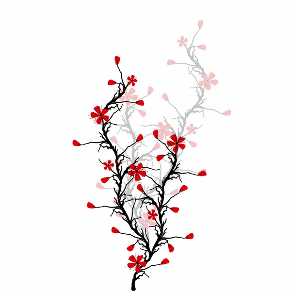 Cerisier de fleur — Image vectorielle