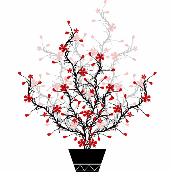 Cerisier de fleur — Image vectorielle