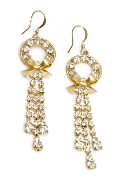Beautiful fashion earrings — Stock Photo, Image