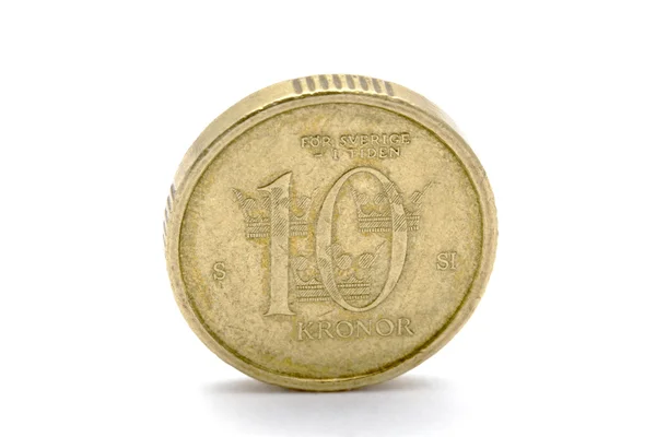 Шведская валюта - 10 крон — стоковое фото