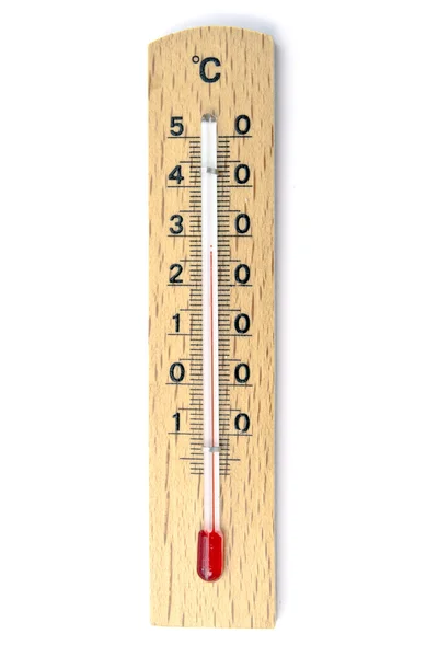 Wooden thermometer — Stock Photo, Image