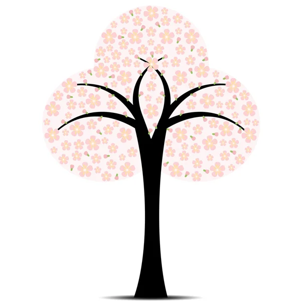 Pohon Blossom - Stok Vektor