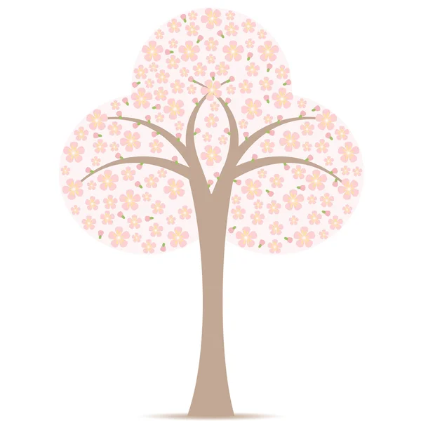 Flor Árvore — Vetor de Stock