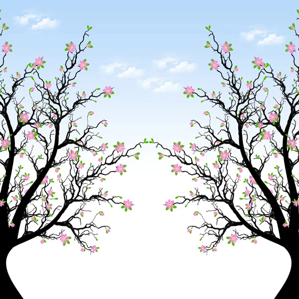 Árvore da flor da primavera —  Vetores de Stock