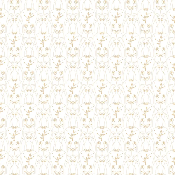 Pois sans couture et motif floral — Image vectorielle