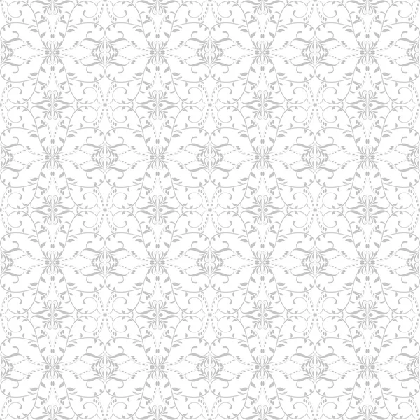 Seamless Dots and Floral Pattern — Stock Vector