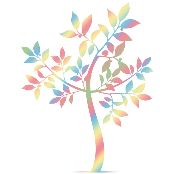Silhouette d'arbre d'art — Image vectorielle