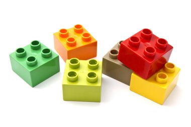 Colorful display of lego clipart