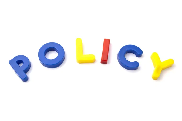 Politica dei magneti per lettere " — Foto Stock