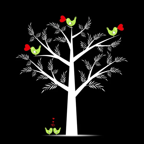 Valentijn boom — Stockvector