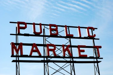 Public Market Sign clipart