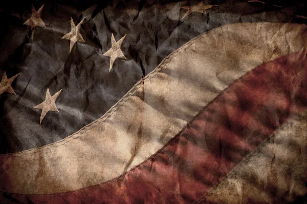 Oude Amerikaanse vlag — Stockfoto