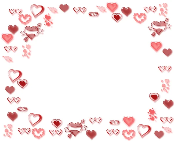 Valentines hjärtan — Stockfoto