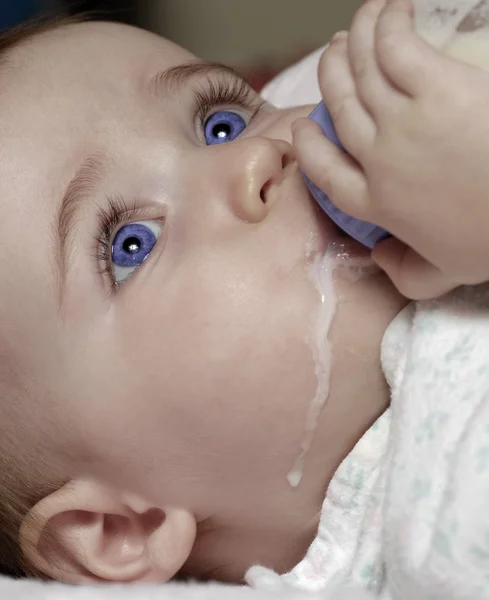 stock image Baby with Bottle