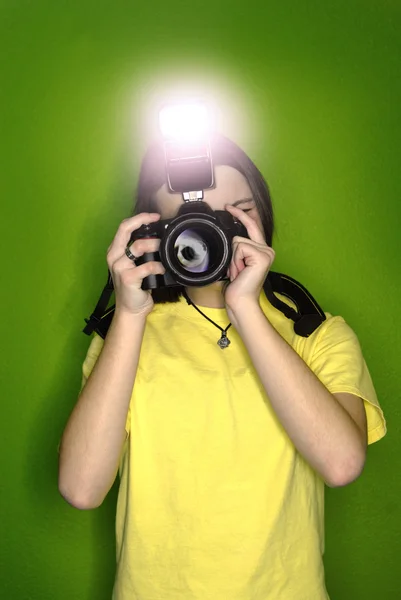 Girl Photographer — Stock Photo, Image